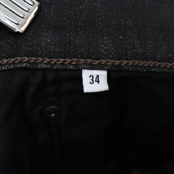 Edwin Elin Crop Slim Straight Cropped Denim Jean Blackstone Size 34 NWT - Picture 5 of 9